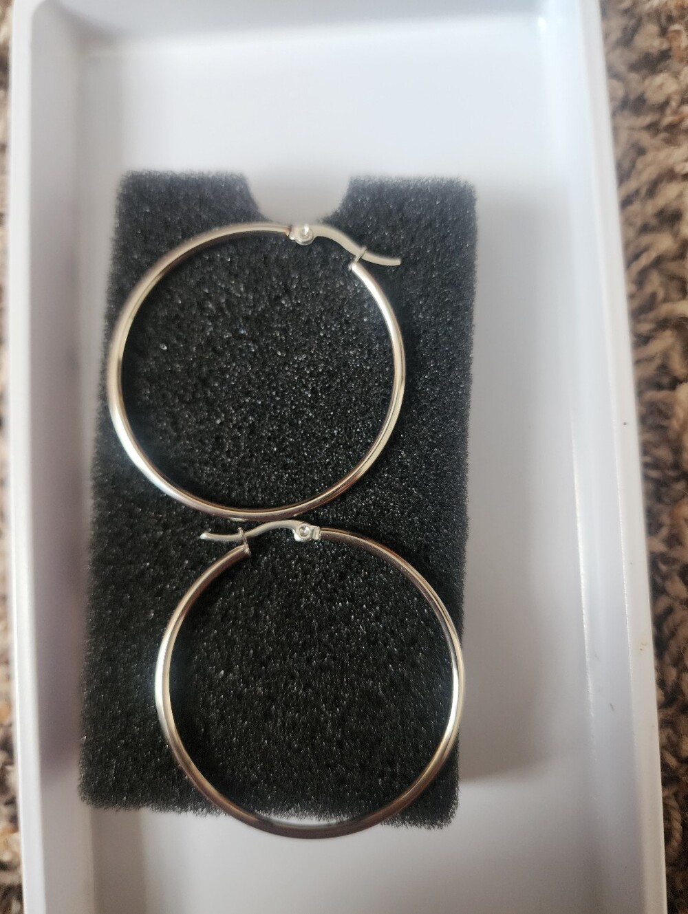 Classic Silver Hoop Earrings - Women Jewelry #21